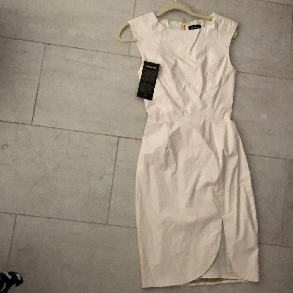 Brand new faux leather Bebe dress